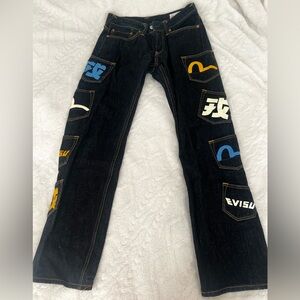 Evisu logo print with multi pockets